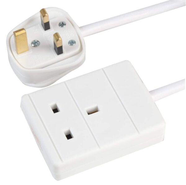 Pro Elec Extension Lead One Gang Cable – 0.5 Meter, White